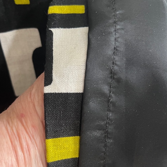 Jessica Howard Black, White, and Green Geometric Midi Dress - Picture 3 of 4